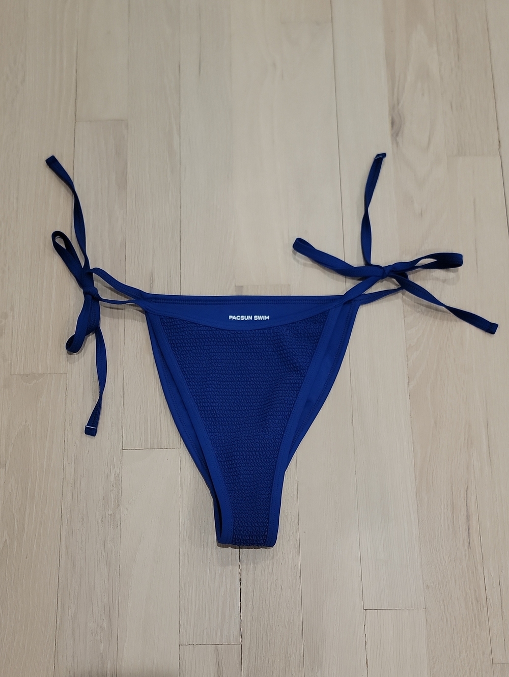 PacSun Swim Vibrant Blue Tie-Side Bikini Bottom NWOT